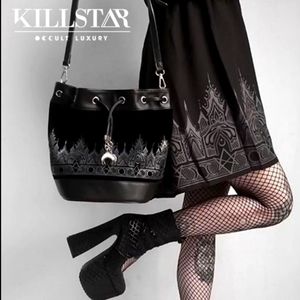 KILLSTAR Duchess Bucket Velvet Handbag Purse